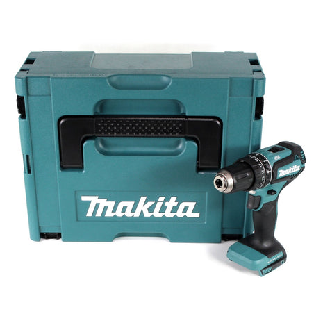 Taladro de percusión inalámbrico Makita DHP 485 ZJ 18 V Li-Ion solo en Makpac - sin batería, sin cargador