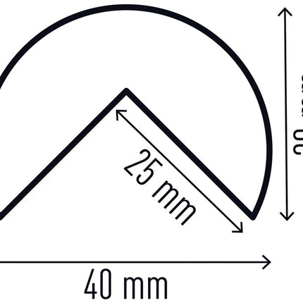 Durable Eckschutz ( 9000480101 ) gelb/schwarz 1000 mm Typ C35