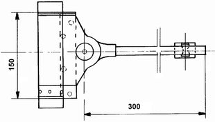 Cierrapuertas con resorte / resorte índice DENI (3000215029) para puertas muy pesadas, galvanizado