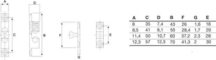 BMB Doppelkugelschnäpper ( 3000259255 ) Messing blank Kugel und Feder aus Stahl