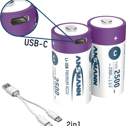 Ansmann Akkuzelle ( 4000876125 ) 1,5 V 2300 mAh