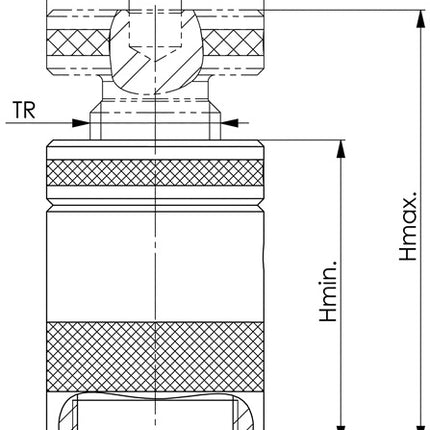 AMF Schraubbock Nr. 6400 ( 4000833117 ) Größe 210 Höhe 140 - 210 mm