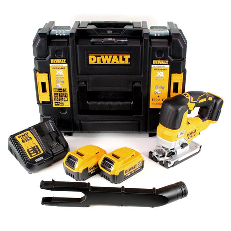 DeWalt DCS 334 M2 Akku Pendelhub Stichsäge 18V Brushless + 2x Akku 4,0Ah + Ladegerät + TSTAK - Toolbrothers