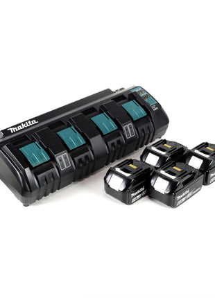 Makita Power Source Kit 18V mit DC 18 SF 4-fach Ladegerät + 4x BL1860B Akku 6,0Ah - Toolbrothers