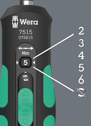 Wera Drehmomentschraubendrehersatz 7515/7 ( 4000828160 ) 7-teilig 2, 3, 4, 5, 6 Nm