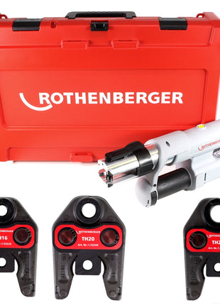 Rothenberger ROMAX AC ECO Set TH 230 V Pressmaschine Typ C für Netzbetrieb im Transportkoffer + 3 x Pressbacken ( 15730 ) - Toolbrothers