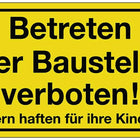 Hinweiszeichen ( 3000277177 ) Betreten der Baustelle verboten Kunststoff