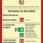 Brandschutzzeichen DIN EN ISO 7010 ( 9000477605 ) L210xB297 mm Kunststoff