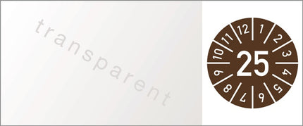 Einjahreskabelprüfplakette ( 9000477112 ) B25xL60 mm Folie