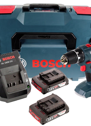 Bosch Professional GSR 18V-21 Akku Bohrschrauber 18V 55Nm + 2x Akku 2,0Ah + Ladegerät + L-Boxx - Toolbrothers