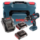 Bosch Professional GSR 18V-21 Akku Bohrschrauber 18V 55Nm + 2x Akku 2,0Ah + Ladegerät + L-Boxx - Toolbrothers