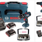 Bosch Professional GSR 18V-21 Akku Bohrschrauber 18V 55Nm + 2x Akku 2,0Ah + Ladegerät + Bit-Set + L-Boxx - Toolbrothers