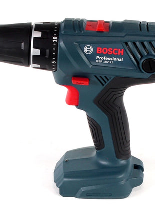 Bosch Professional GSR 18V-21 Akku Bohrschrauber 18V 55Nm + 2x Akku 2,0Ah + Ladegerät + Holzbohrer Set + L-Boxx - Toolbrothers