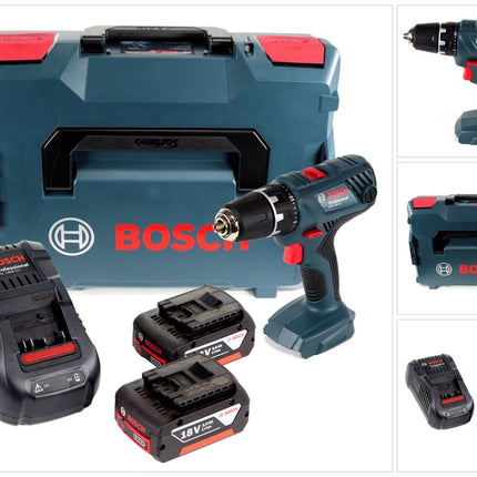 Bosch Professional GSR 18V-21 Akku Bohrschrauber 18V 55Nm + 2x Akku 3,0Ah + Ladegerät + L-Boxx - Toolbrothers