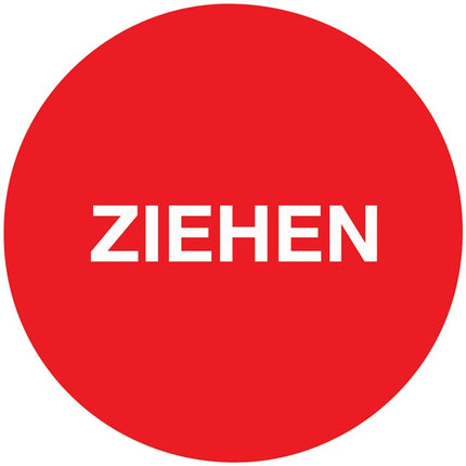 Türaufkleber ( 3000277040 ) Ø 50 mmLxB Folie selbstklebend