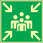 Rettungszeichen BGV A8 ( 3000277470 ) L148xB148 mm Kunststoff