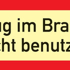 Brandschutzzeichen DIN 4066 ( 3000277597 ) L297xB105 mm Kunststoff