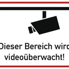 Hinweiszeichen ( 9000477150 ) Videoüberwacht Aluminium