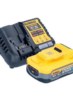 DeWalt DCM 849 H1 Akku Exzenter Poliermaschine 18 V 180 mm Brushless + 1x Powerstack Akku 5,0 Ah + Ladegerät