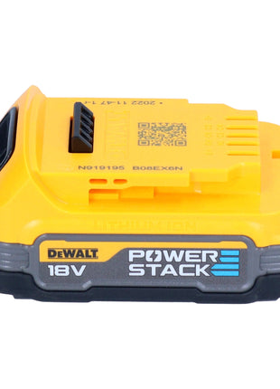 Taladro atornillador inalámbrico DeWalt DCD 800 N 18 V 90 Nm sin escobillas + 1x batería Powerstack 1,7 Ah - sin cargador