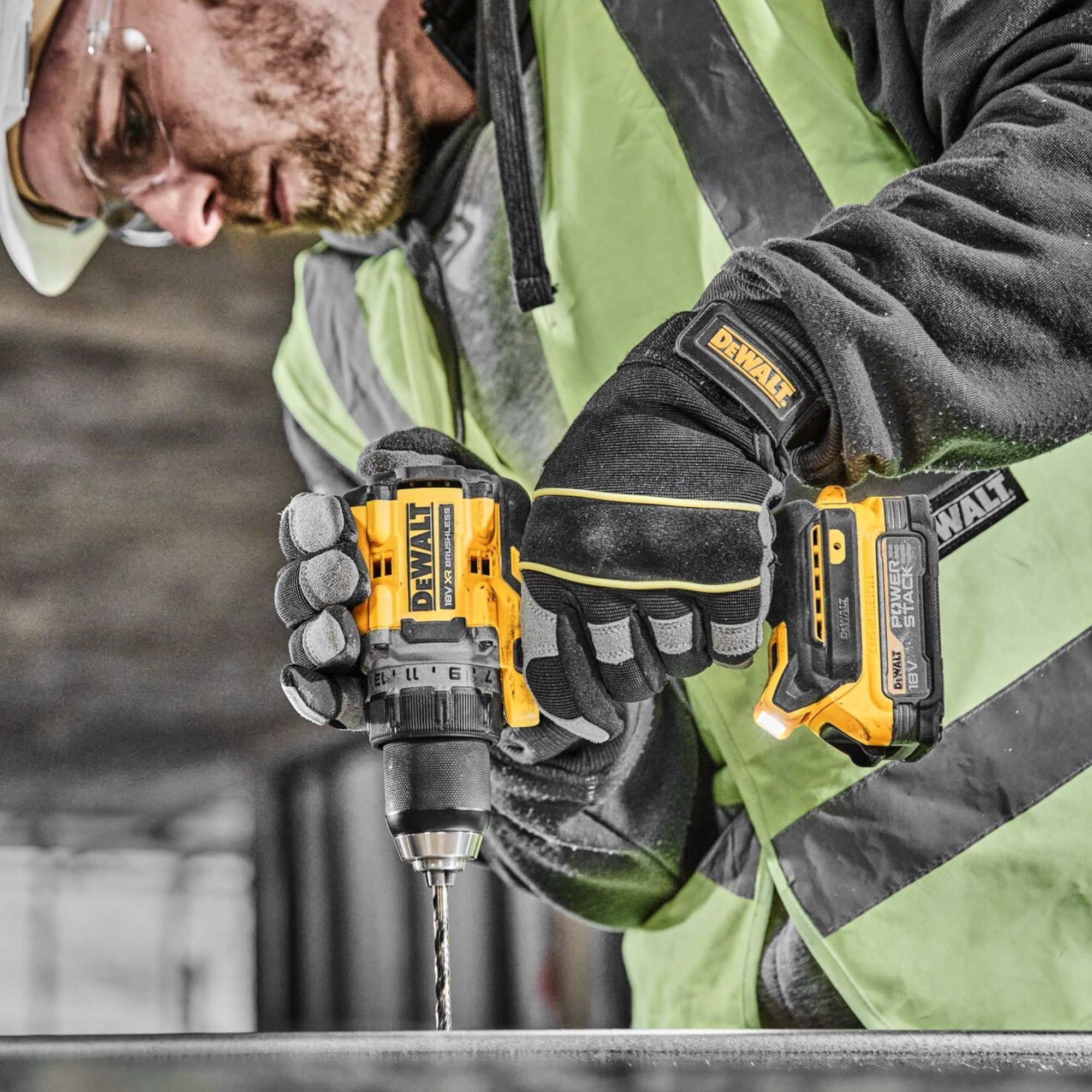 DeWalt DCD 800 E1 Akku Bohrschrauber 18 V 90 Nm Brushless 1x Powerstack Akku 1 7 Ah Ladegeraet 4 - toolbrothers