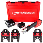 Rothenberger ROMAX 4000 Basic Set Akku Pressmaschine 18V 34kN + 1x Akku 4,0Ah + Ladegerät + 3x Pressbacken + Koffer ( 1000001924 ) - Toolbrothers