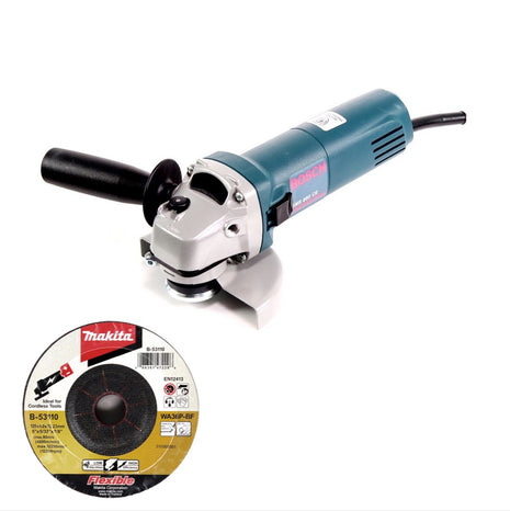 Bosch GWS 850 CE 850 Watt 125 mm Winkelschleifer ( 0601378790 ) + 5x Makita B-53110 Schruppscheibe 125 mm x 22,23 mm - Toolbrothers