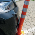 Sperrpfosten ( 9000490027 ) Kunststoff weiß/rot Ø 80 mm Höhe über Flur1000 mm