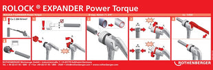 Rothenberger Expander ROLOCK® Expander Power Torque (4000781121) têtes d'expansion jusqu'à 42 mm (1 3/4″)