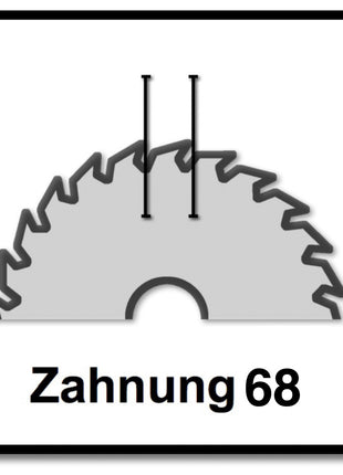 Festool Spezial Kreissägeblatt TF68 Alu Kunststoff 260 x 2,4 x 30 mm ( 494607 ) 260 mm 68 Zähne für KS 88 120 - Toolbrothers