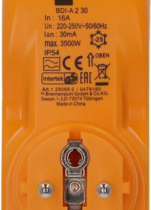 Brennenstuhl Personenschutzadapter BDI-A2 30 ( 4000873784 ) 16 A 230/50 V / Hz IP54