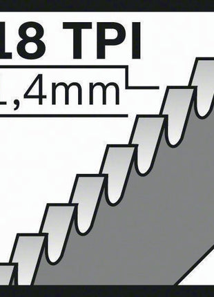 Brzeszczot do piły szablastej Bosch S 522 EF ( 8000343775 ) długość 100 mm szerokość 19 mm zestaw, frezowany