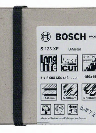 Bosch Säbelsägeblatt S 123 XF ( 4000909024 ) Länge 150 mm Breite 19 mm geschränkt, gefräst