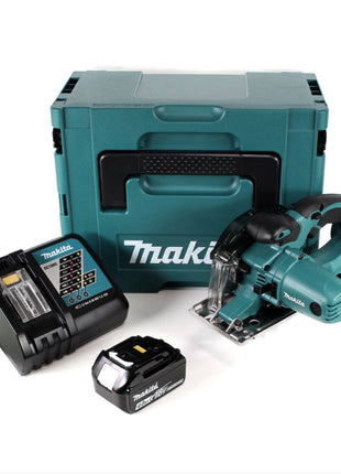 Makita DCS 552 RM1J 18 V Akku Metall Handkreissäge 136 mm im Makpac + 1x 4,0 Ah Akku und Lader + Sägeblatt und Schutzbrille - Toolbrothers