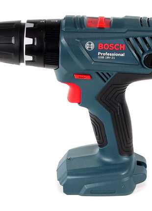 Bosch Professional GSB 18V-21 Akku Schlagbohrschrauber 18V 55Nm + 2x Akku 2,0Ah + Ladegerät + Bit-Set + L-Boxx - Toolbrothers