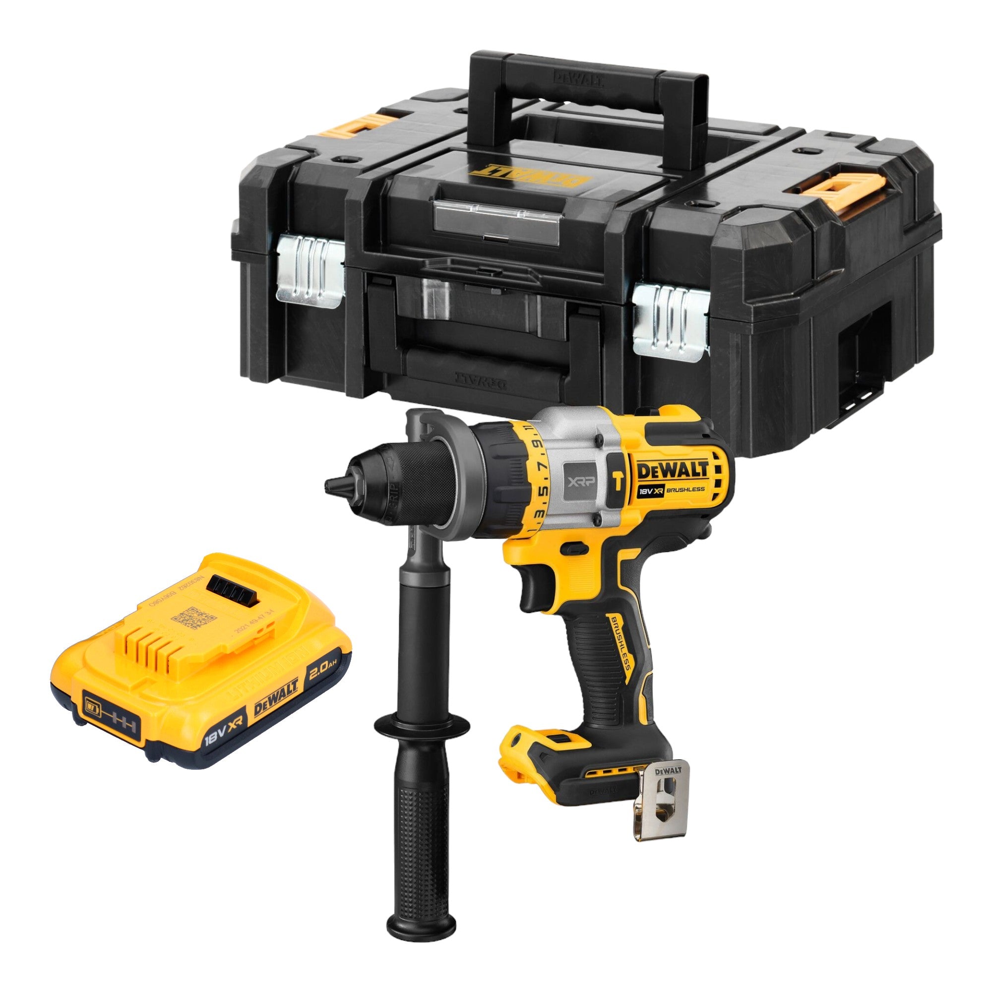 DeWalt DCD 999 NT Akku Schlagbohrschrauber 18 V 95 Nm Brushless 1x Akku 2 0 Ah TSTAK ohne Ladegeraet 0 - toolbrothers
