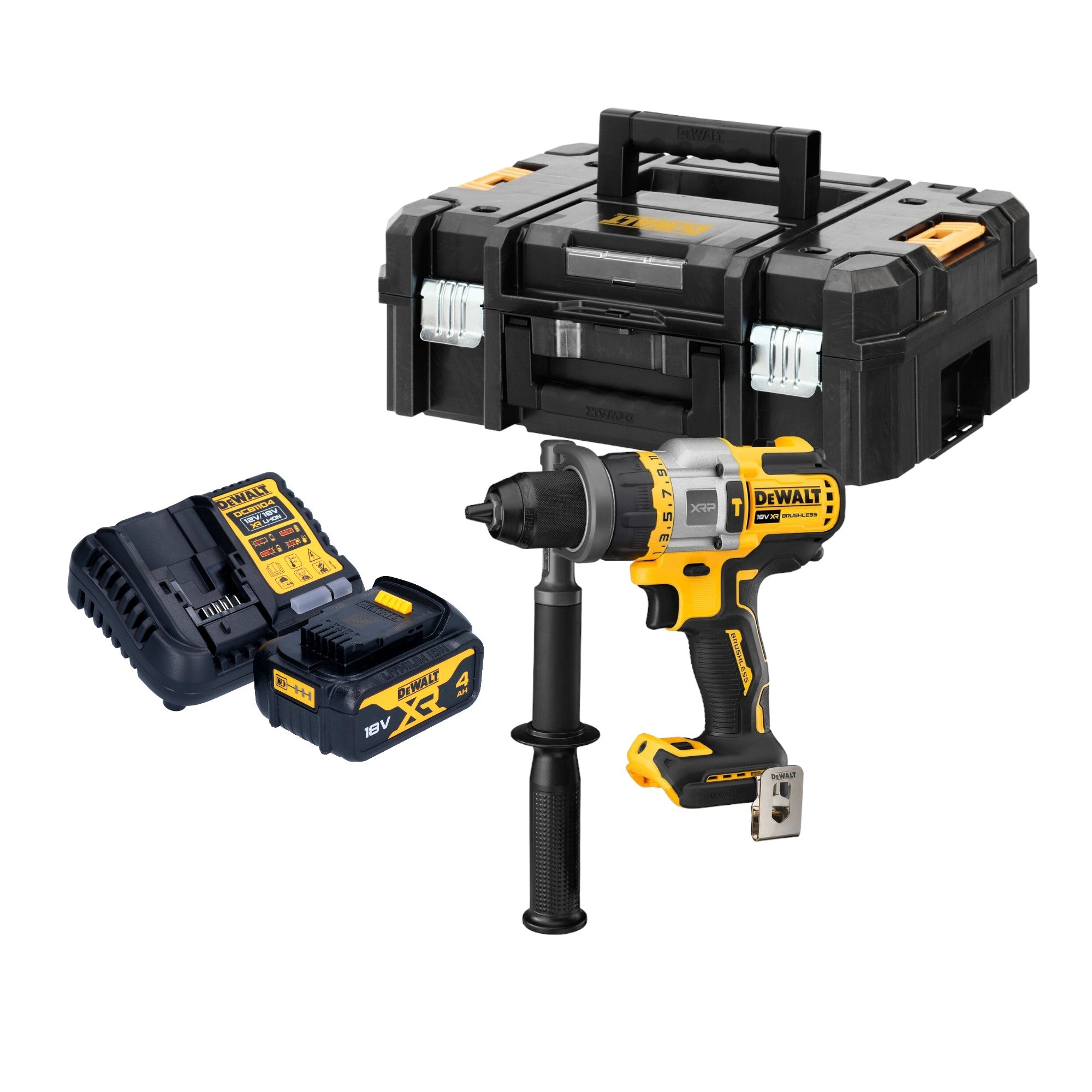 DeWalt DCD 999 M1T Akku Schlagbohrschrauber 18 V 95 Nm Brushless 1x Akku 4 0 Ah Ladegeraet TSTAK 0 - toolbrothers