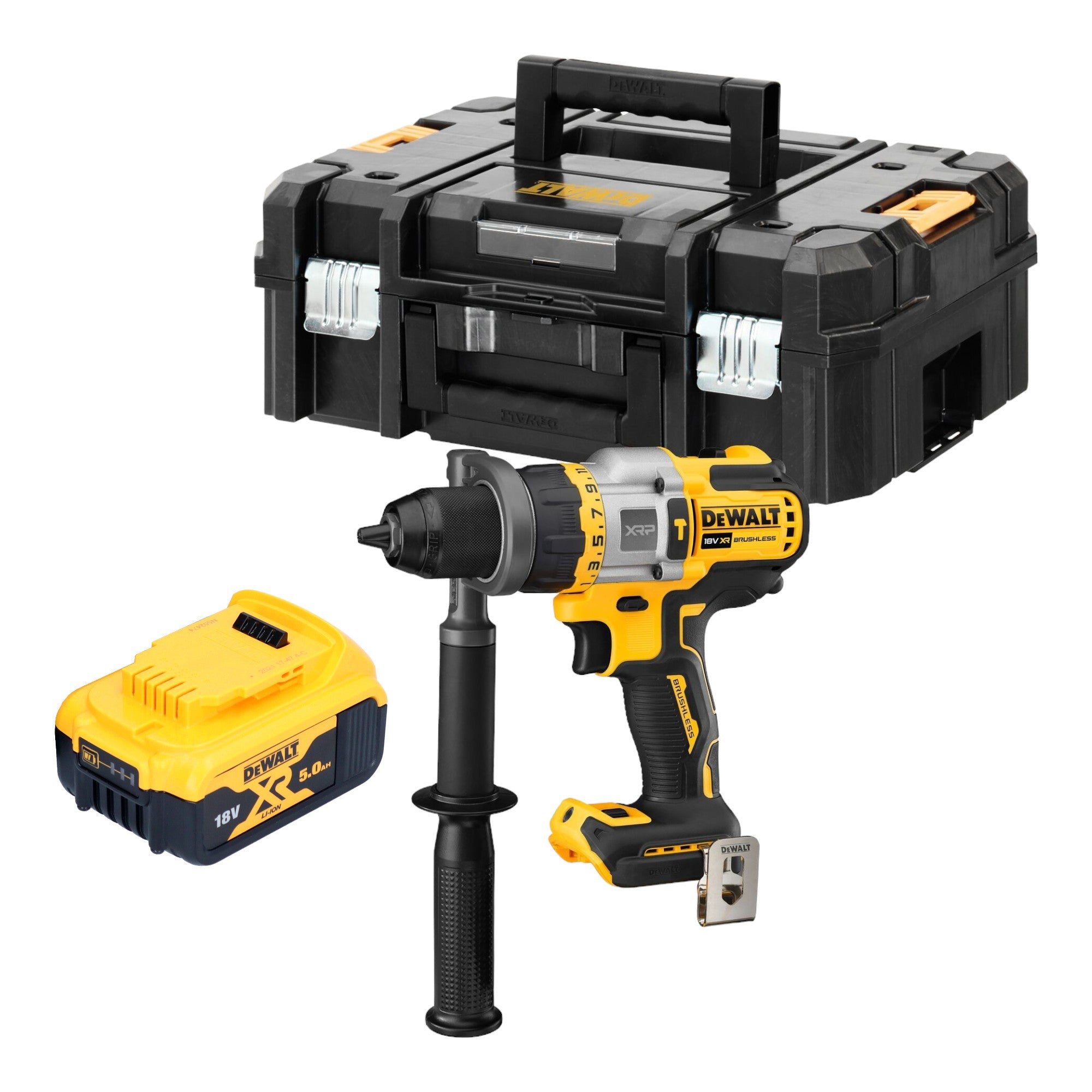 DeWalt DCD 999 NT Akku Schlagbohrschrauber 18 V 95 Nm Brushless 1x Akku 5 0 Ah TSTAK ohne Ladegeraet 0 - toolbrothers