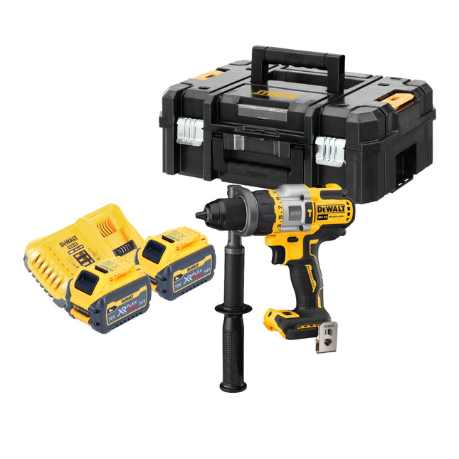 DeWalt DCD 999 T2T Akku Schlagbohrschrauber 18 V 95 Nm Brushless 2x Akku 6 0 Ah Ladegeraet TSTAK 0 - toolbrothers
