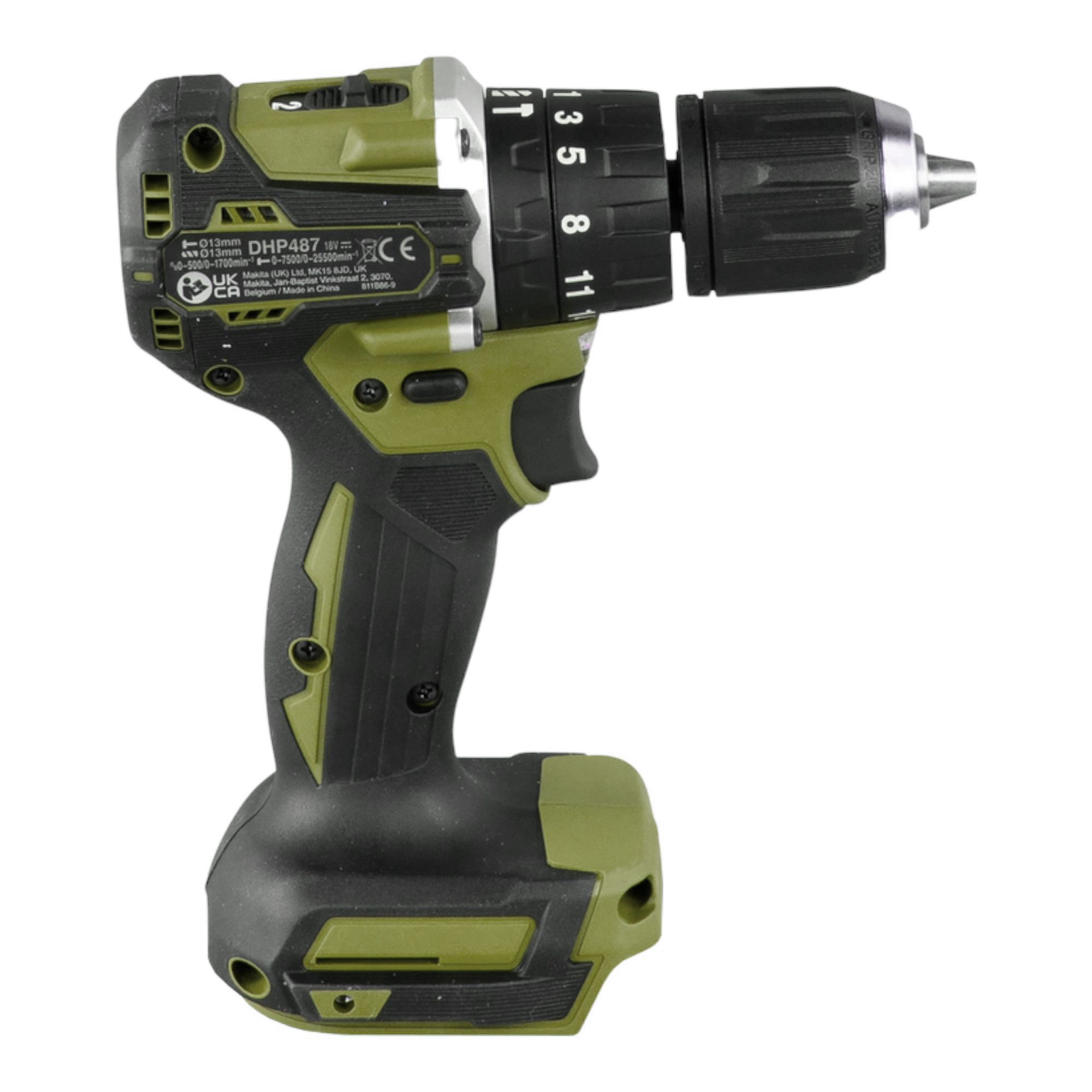 Makita DHP 487 ZO Akku Schlagbohrschrauber 18 V 40 Nm Brushless Olive Outdoor Adventure Serie Solo ohne Akku ohne Ladegeraet 3 - toolbrothers