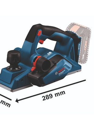 Bosch GHO 18V-26 Professional Akku Hobel 18 V 2,6 mm Brushless + 1x Akku 4,0 Ah + Ladegerät + L-Boxx