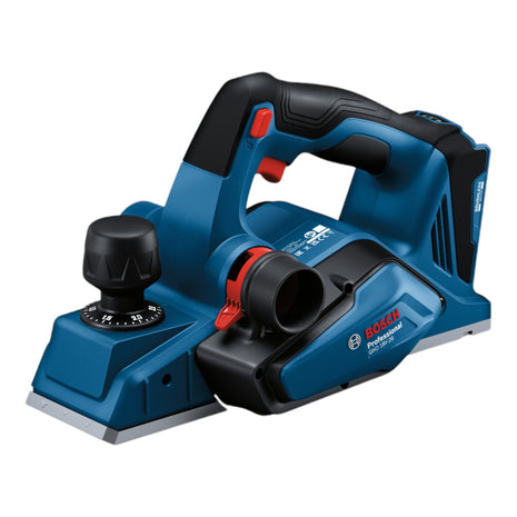 Bosch GHO 18V-26 Cepilladora de batería profesional 18 V 2,6 mm sin escobillas + 2x baterías 4,0 Ah + cargador + L-Boxx