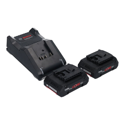 Bosch GHO 18V-26 Professional Akku Hobel 18 V 2,6 mm Brushless + 2x ProCORE Akku 4,0 Ah + Ladegerät + L-Boxx