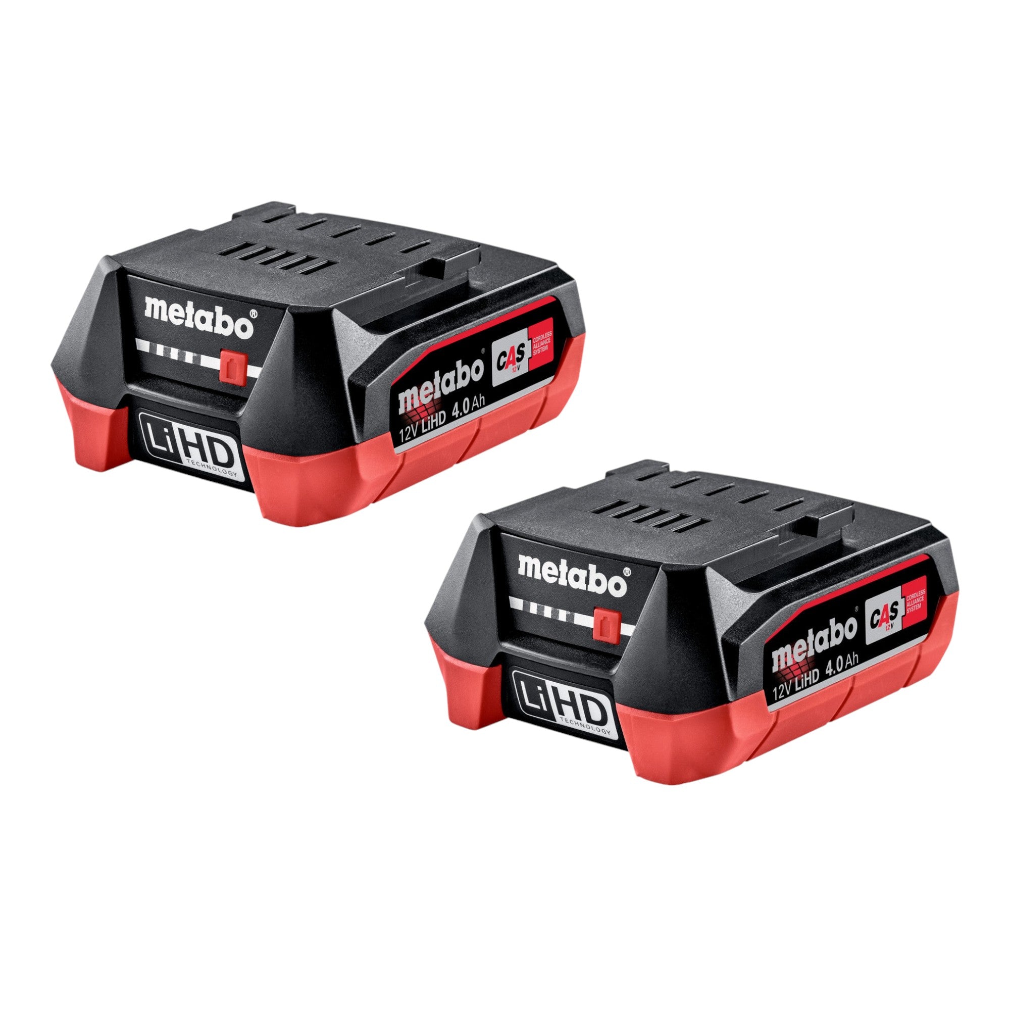 Metabo Akku Set 2x LiHD Akkupack 12 V 4 0 Ah 4000 mAh Li Ion mit Ladestandanzeige 2x 625349000  0 - toolbrothers