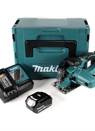 Makita DCS 552 RG1J 18 V Akku Metall Handkreissäge 136 mm im Makpac + 1x 6,0 Ah Akku und Lader + Sägeblatt und Schutzbrille - Toolbrothers