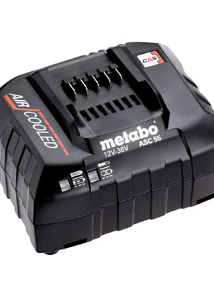 Kit de base Metabo 3x batterie LiHD 12 V 4,0 Ah (3x 625349000) + chargeur ASC 55 (627044000)