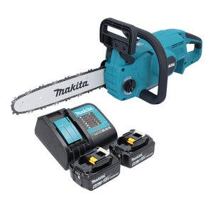 Makita DUC 307 SG2X3 Akku Kettensäge 18 V 30 cm Brushless + 2x Akku 6,0 Ah + Ladegerät