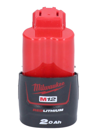 Fer à souder sur batterie Milwaukee M12 SI-201 12 V 400 °C tête verrouillable + 1x batterie 2,0 Ah - sans chargeur