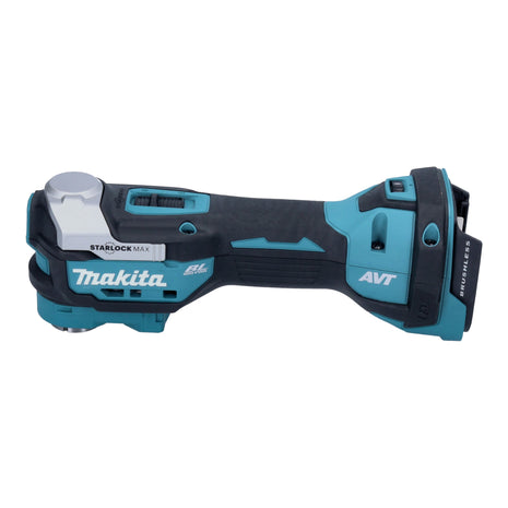 Makita DTM 52 T1JX2 outil multifonction avec batterie 18 V Starlock Max Brushless + 1x batterie 5,0 Ah + chargeur + jeu d'accessoires 43 pièces + Makpac