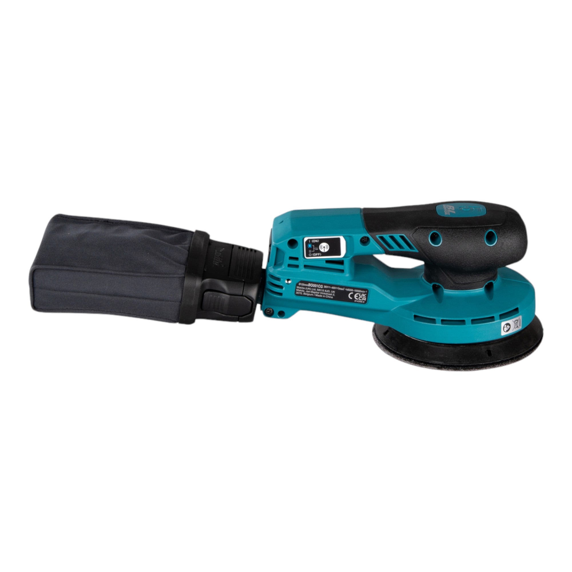 Makita BO 001 CGD1 Akku Exzenterschleifer 40 V max 125 mm 5 0 mm Hub Brushless 1x Akku 2 5 Ah ohne Ladegeraet 4 - toolbrothers